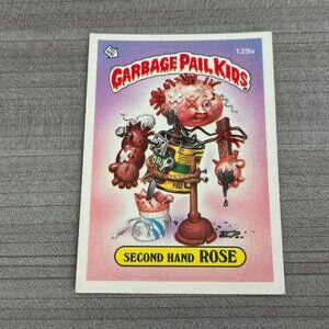 Garbage Pail Kids #129a Second Hand Rose Topps 1986 Trading Sticker Card
